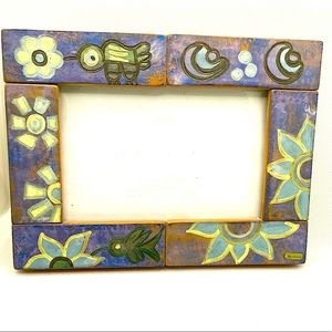 Peruvian Pottery Photo Picture Frame 8”x6”
